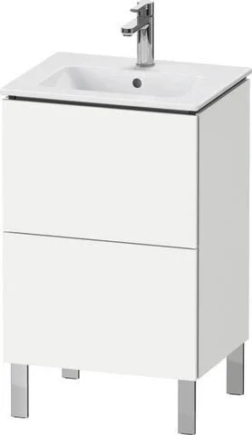 Duravit L-Cube Waschtischunterbau bodenstehend Weiß Matt 520x421x704 mm - LC667101818 LC667101818