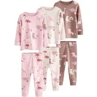 Next Pyjama Snuggle Schlafanzüge, Dino, 3er-Pack (6 tlg)