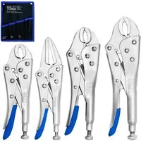 CCLIFE Feuerzange Schweißer Gripzangen Set Feststellzange Langbeck 125 150 180 250 mm