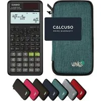 CASIO Taschenrechner fx-87DE Plus 2nd edition Classwiz inkl. WYNGS Schutztasche Türkis