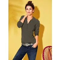 heine Strickpullover Polopullover Langarm Feinstrick