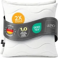 LILENO HOME Kopfkissen LILENO HOME Allergiker Kopfkissen Oeko-Tex & - Made in Germany, Füllung: 100% Polyester, Seitenschläfer, Bauchschläfer, Rückenschläfer, Spar-Set, 2er Set, Dekokissen 45x45 cm, allergikergeeignet, Bettkissen oder Kopfkissen