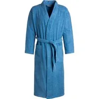 Egeria Unisex-Bademantel Topas, ideal für Sauna & Spa, Hotelbademantel, Morgenmantel, Langform, Walkfrottee, Schalkragen, Gürtel, für Damen & Herren, in Kimonoform