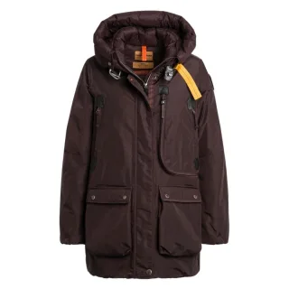 Parajumpers Maud Obsidian Dunkelbraun Lange Daunenjacke