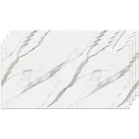 IZODEKOR 3D Wandpaneel IZODEKOR Wandverkleidung Marmoroptik 120x60cm Alternative zu Badfliese, Direkt auf Fliesen montierbar, fleckenabweisend