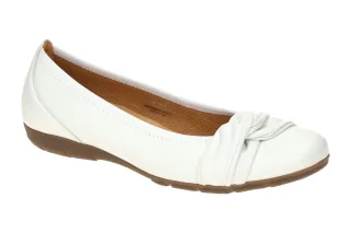 Gabor 04.165.21 Damen Ballerinas wei? Echtleder Hovercraft Sohle