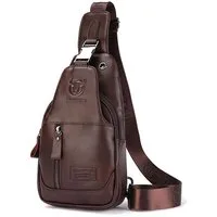 OKWISH Schultertasche Brusttasche Crossbody Rucksack Anti-Diebstahl Tasche (aus Kunstleder Herren und Damen 16 x 28 x 9 cm, Geldgürtel, Handytasche, Sporttasche), für Outdoor Camping Reisen Wandern Radfahren Multipurpose Tagepacks