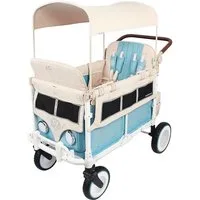 Wonderfold Bollerwagen VW4 Volkswagen Kinderwagen für 4 Kinder / Bollerwagen