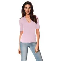 heine T-Shirt V-Shirt Kurzarm