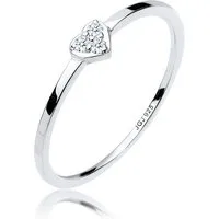 Elli DIAMONDS Verlobungsring Herz Symbol Diamant 0.04 ct. 925 Silber