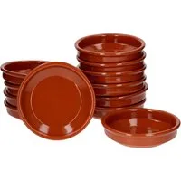 MamboCat Tapas-Schale 12er Set Tonschale Bruno Cazuela M Ø 16 cm glasierte Schalen, Ton
