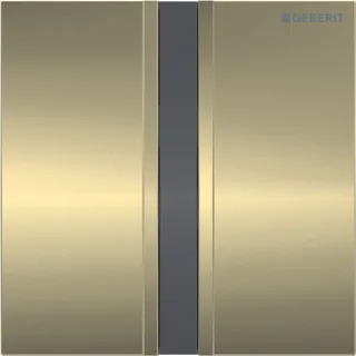 Geberit Urinal-Steuerung mit elektronischer Spülauslösung Batterie, Typ 50: Messing gebürstet, 11603 116036QF1