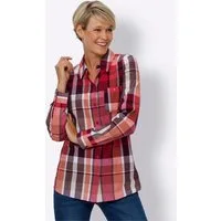 Sieh an! Klassische Bluse Longbluse Langarm