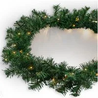 Spetebo LED-Girlande Weihnachtsgirlande 810cm - 100 LED / Timer, 100-flammig, Timer Funktion