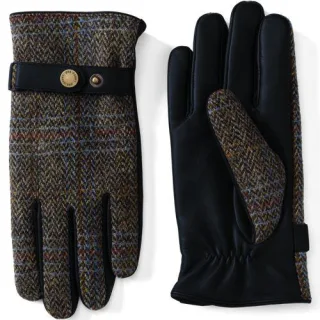 Harris Tweed Handschuhe, Damen,  Braun, Wolle, by Lands' End