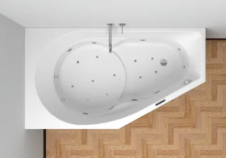 Riho Whirlpool Badewanne Yukon Easypool 3.1 R 160x90/weiß B008006005