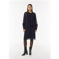 comma Minikleid Kleid Chiffonkleid mit transparenten Ärmeln