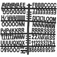 Rayher Wandtafel Buchstaben für Letter Boards, in schwarz & weiß