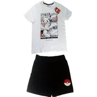 POKÉMON Schlafanzug für Kinder Shortama Pyjama aus 100% Baumwolle