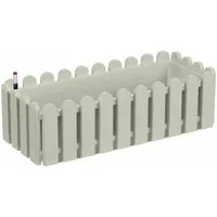 ONDIS24 Blumenkasten Landhaus Balkonkasten Kasten Aqua Comfort Pflanzkübel, aus recyceltem Kunststoff, witterungsbeständig, inkl. Wasserspeicher