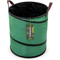 VABIONO Gartensack PopUp Gartenabfallsack Oxford 600D robuste Premium Qualität 150 Ltr., für Rasen, Laub, Heckenschnitt, Baumschnitt, (Metallstützringe (3,5 mm), 2-tlg., kostenloser Versand)