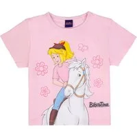 Bibi & Tina T-Shirt Bibi und Tina Top Kurz T-Shirt Sabrina Blumen ballerina rose (1-tlg)