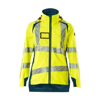 MASCOT Damen Hard Shell Jacke ACCELERATE SAFE Hi-vis Gelb / Dunkelpetroleum M - 19011-449-1744-M