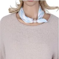 MIRROSI Nickituch Schmales Halstuch mit magnetischem Clip, Damen Halstuch deal für Frühling,Sommer, Herbst