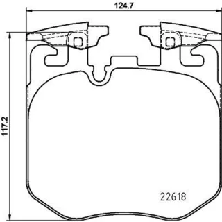 Hella Bremsbel?ge vorne BMW 2er 3er 4er 5er 6er 7er 8er I4 X3 X4 X5 X6 X7