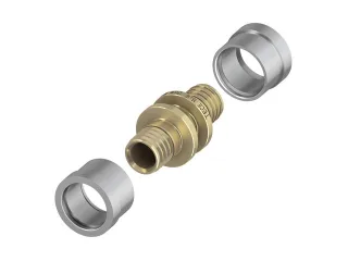 Tece floor Druckhülsenkupplung 20-20 inkl. Druckhüls. f. Vollkunststoffrohre, 77220020 77220020