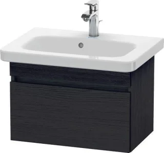 Duravit DuraStyle Waschtischunterbau wandhängend Eiche Schwarz Matt 580x368x398 mm - DS637901616 DS637901616