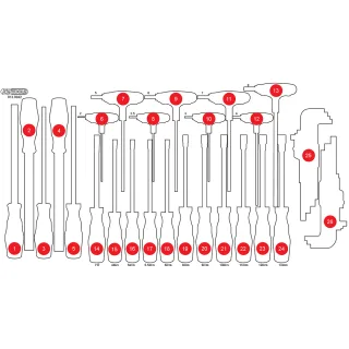 KS Tools Leere Schaumstoffeinlage zu 813.0042 - 813.0042-97