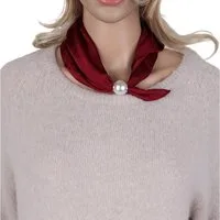 MIRROSI Nickituch Schmales Halstuch mit magnetischem Clip, Damen Halstuch deal für Frühling,Sommer, Herbst