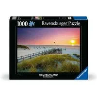 Ravensburger Puzzle 1000 Teile Puzzle Deutschland Sonnenuntergang über Amrum 12000690, 1000 Puzzleteile