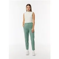 comma Chinos Hose Twill-Hose in Cigarette-Shape mit Logo-Detail