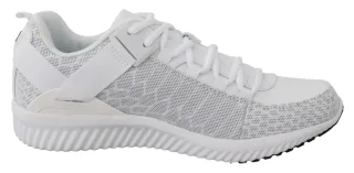 Plein Sport Herren Weiß Polyester Adrian Turnschuhe Schuhe