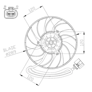 NRF K?hlerl?fter VW Transporter T5 47946