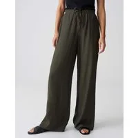 OPUS Stoffhose Marou sunset aus Webware mit Crinkle Effekt Mit Eingrifftaschen für praktische Alltagslooks