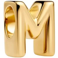 Pandora Bead 763959C00, Mini-Charm Buchstabe M Goldfarben