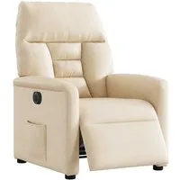 vidaXL Sessel Relaxsessel Elektrisch Beige Mikrofasergewebe (1-St)