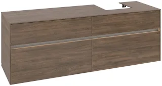 Villeroy & Boch Waschtischunterschrank Collaro C106B0 1600x548x500mm mit Beleuchtung Arizona Oak C106B0VH