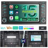 ESSGOO 8-Kern Für VW T5 Multivan Transporter 6GB+128GB Android14 Autoradio Autoradio (Digitalradio (DAB), RDS, FM, AM, DSP 4G LTE GPS Navi WIFI BT SWC EQ)