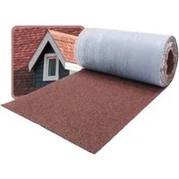 DAPRONA Dachschindeln Dachschindeln, Firstabdeckung 5m x 32cm Rot, (20-St), Bitumen Firstband für Gartenhaus, Carport