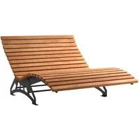 SO-TECH® Gartenliege Wellenliege Untergestell verstellbar DIY Bausatz, Holzlatten, 1 St., B: 150cm, 6mm massiver verzinkter Stahl, schwarz, Thermo-Kie