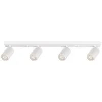 Braytron LED Deckenleuchte Spotleuchte Rund oder Eckig 1-4 Flammig GU10 Fassung Weiß Schwarz Gold, ohne Leuchtmittel, Deckenlampe GU10, Schwenkbare Spots, 1-4 Flammig