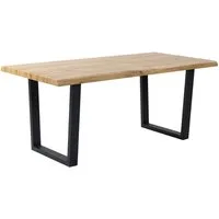 Duo Collection Baumkantentisch Tisch Thea, Massives Kufengestell aus Metall, Belastbarkeit bis 100 kg
