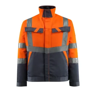 MASCOT Forster Jacke SAFE LIGHT Hi-vis Orange / Schwarzblau M - 15909-948-14010-M