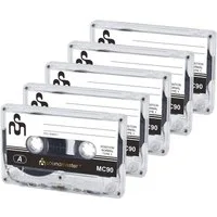 Soundmaster MC905P Leerkassetten Audiokassetten IEC1 (Normal) 90 Minuten 5er-Pack Kassetten Player