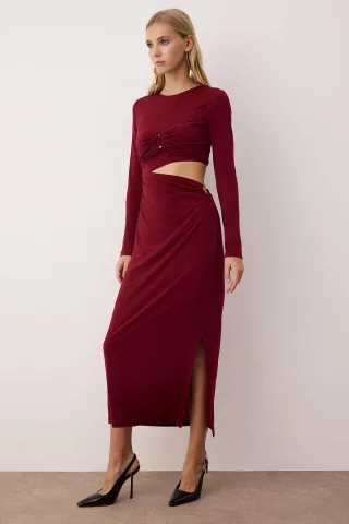 Langes, flaches Maxikleid für Damen, ideal für Abschlussfeiern/Ballabende, figurbetont