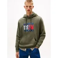 Tommy Jeans Hoodie TJM RWB FLAG Regular Fit, Sweatshirt, mehrfarbiger Print
